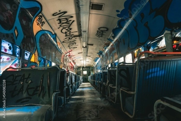 Obraz Graffiti train