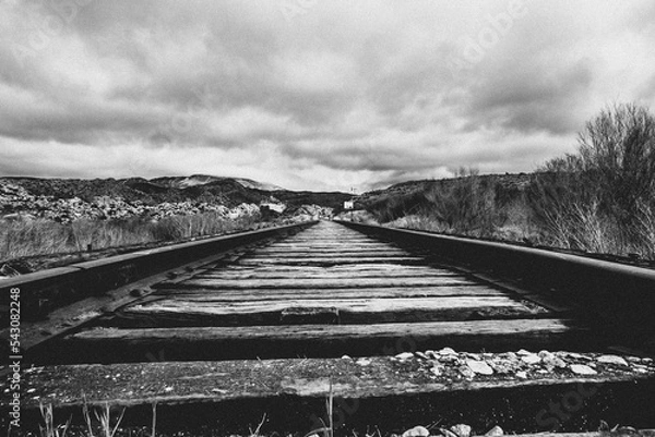 Obraz old railway bridge