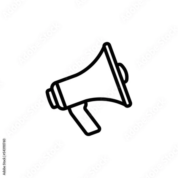 Fototapeta mega phone icon design vector template