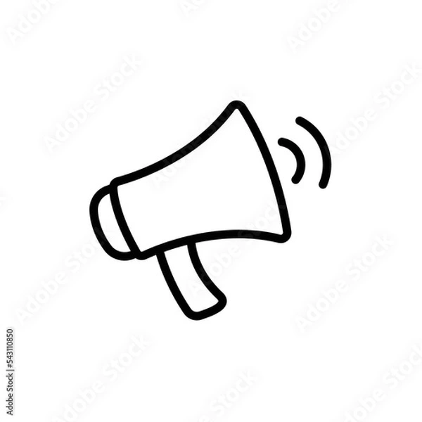 Fototapeta mega phone icon design vector template