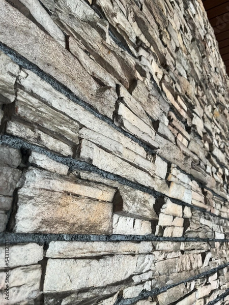 Fototapeta 外壁ブロックの背景テクスチャ素材