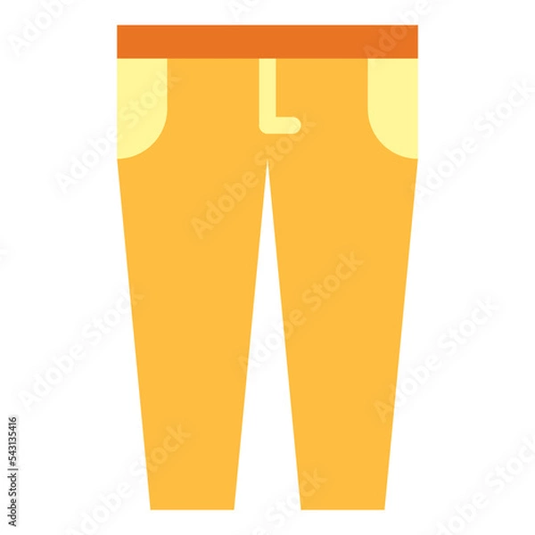 Obraz trousers flat icon style