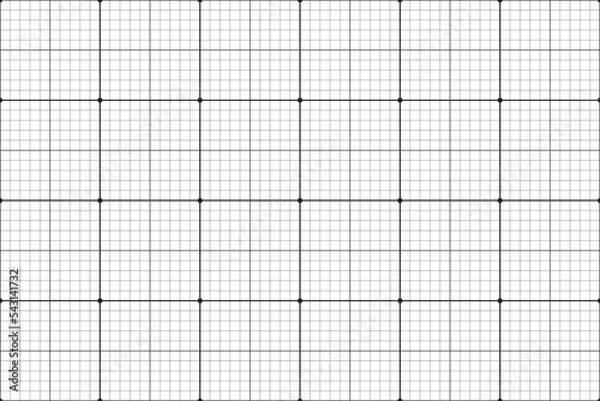 Obraz graph paper. seamless pattern. school background. grey millimeter grid. technical vector