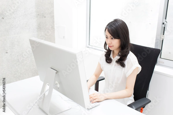 Obraz オフィスで働く女性