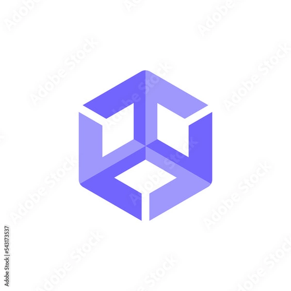 Obraz a logo illustration depicting web3, metaverse