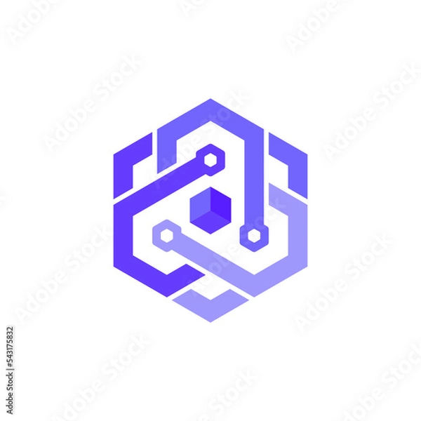 Fototapeta a logo illustration depicting web3, metaverse