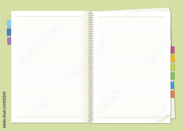 Obraz ノート・見開き