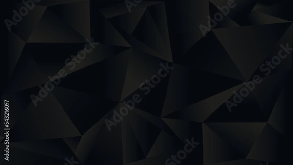 Obraz dark background in triangulation style. Triangles. Black Friday