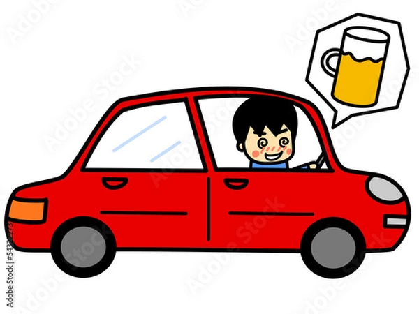 Obraz 飲酒運転　男性