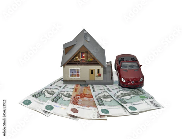 Obraz Дом машина деньги