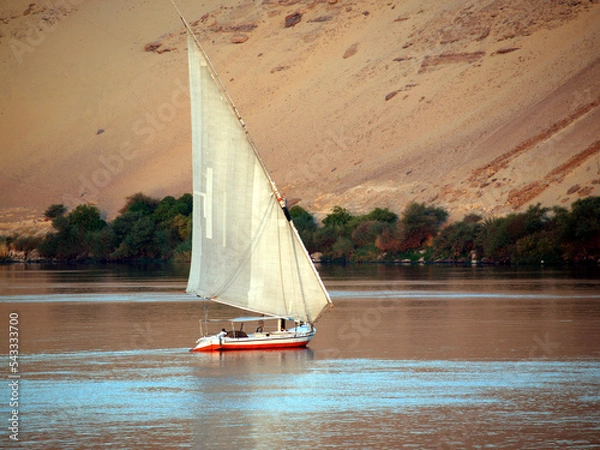 Obraz Felouque sur le Nil, Egypte