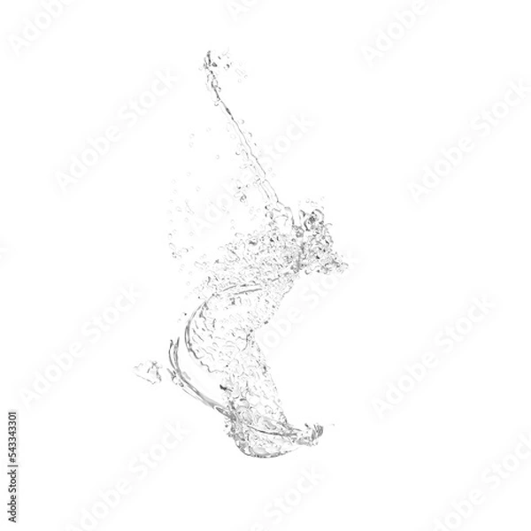Obraz splash isolated on white background