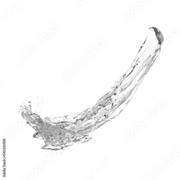Obraz water splash isolated on white