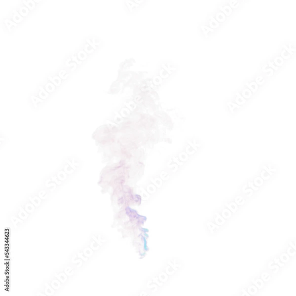 Obraz smoke on white transparent background