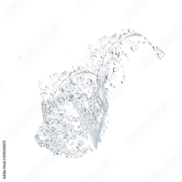 Obraz water splash isolated on white transparent background
