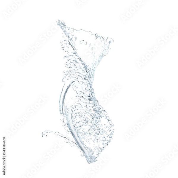 Obraz splash isolated on white