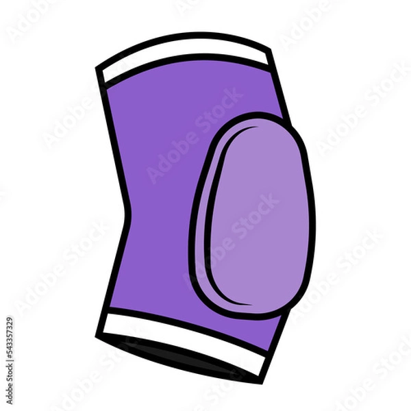 Obraz Elbow pad pictogram vector illustration.
