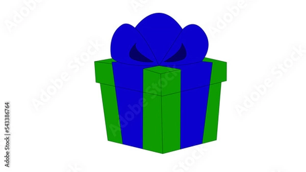 Obraz green gift box