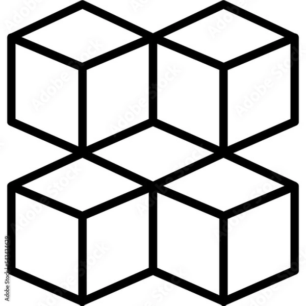 Fototapeta Blocks Icon