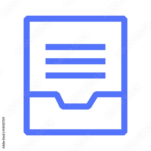 Fototapeta Basic Draft Drawer Element Interface User Outline Icon