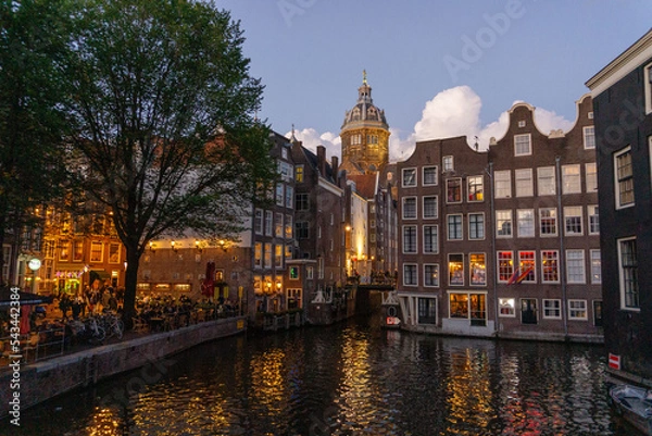 Obraz Dusk in Amsterdam