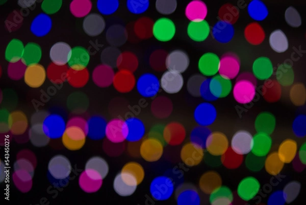 Obraz abstract bokeh background with multicolor lights