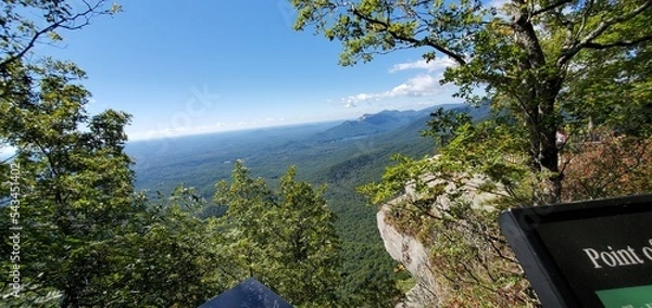 Fototapeta Blue Ridge Mountain view, Caesars Head State Park Visitor Center, Cleveland, South Carolina