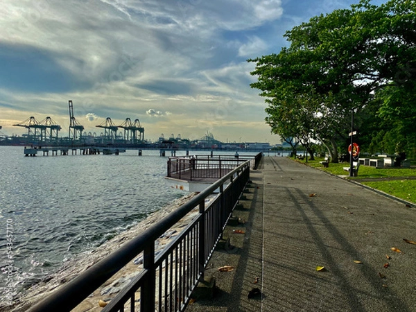 Obraz beach walk way pier