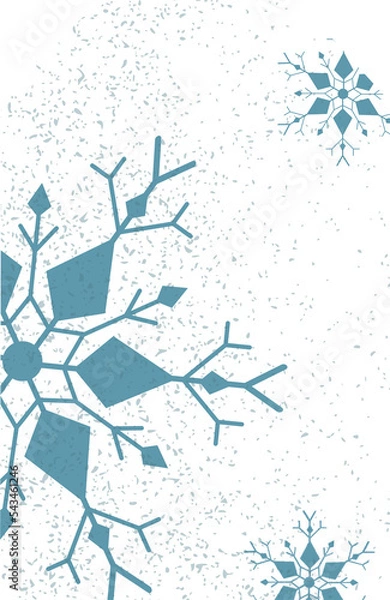 Obraz christmas gift tags with snowflake