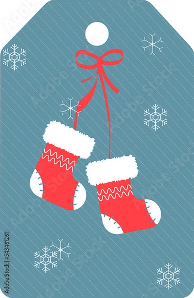Obraz christmas sock with gifts