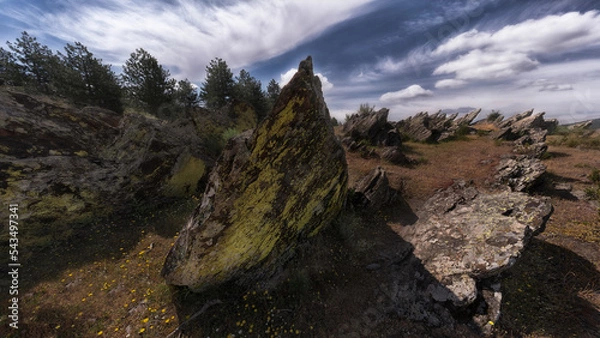 Fototapeta Erosión de Rocas en forma de cuchillo