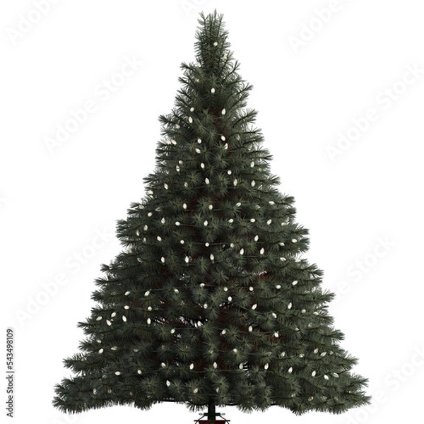 Obraz Christmas tree with only lights. You can decorate it yourself.  ( Background transparent ) 
