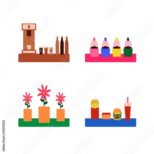 Obraz set of objects