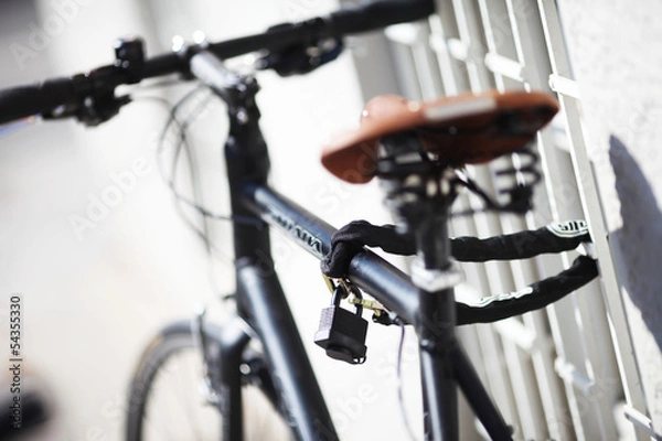 Obraz Blokada rowerowa na rowerze
