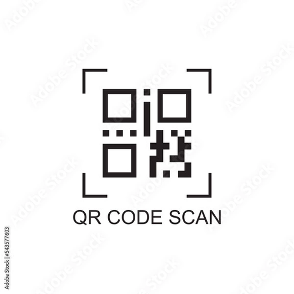 Fototapeta qr code icon , technology icon