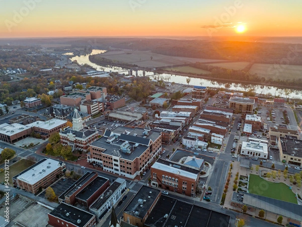 Obraz Clarksville Tennessee Aerial