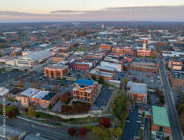 Fototapeta Clarksville Tennessee Aerial