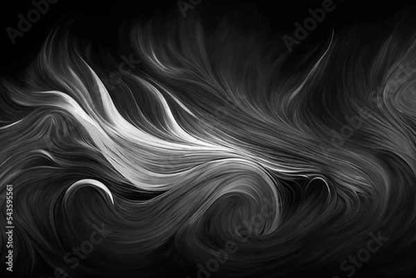 Fototapeta Black and white background texture, different shades of grey, white and dark black , luxury and flowing abstract design
