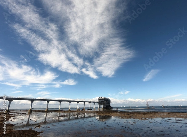 Fototapeta Bembridge, Isle of Wight on a bright summer day
