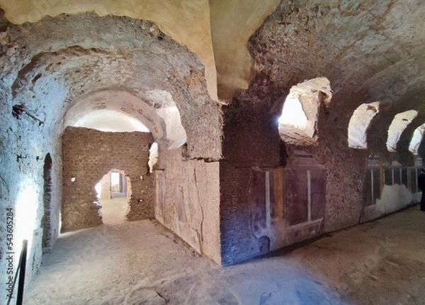 Fototapeta Pompei - Interno della Casa del Criptoportico
