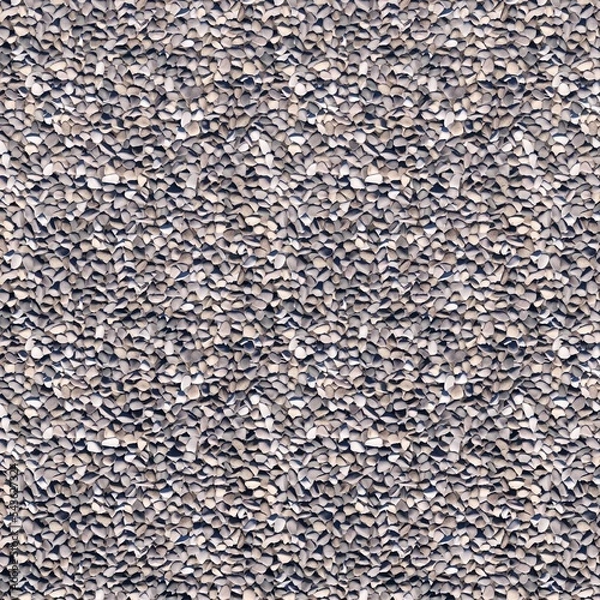 Fototapeta SEAMLESS MULTICOLORED PEBBLES TEXTURE BACKGROUND UNDER SUNLIGHT