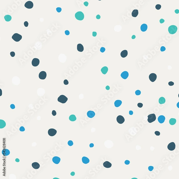 Fototapeta Trendy abstract background. Colorful Doodle dot pattern. Abstract spots. Background of Art bubbles, PNG.