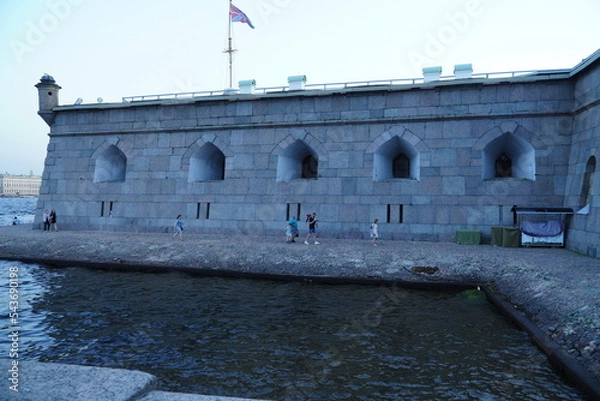 Fototapeta Saint Petersburg, Russia - August 19, 2022: The Peter and Paul Fortress