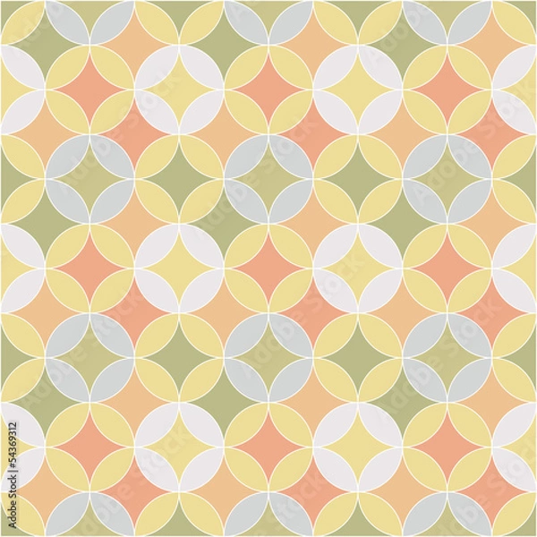 Fototapeta abstract retro geometric seamless pattern