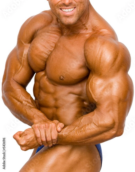 Fototapeta kulturysta izolowany