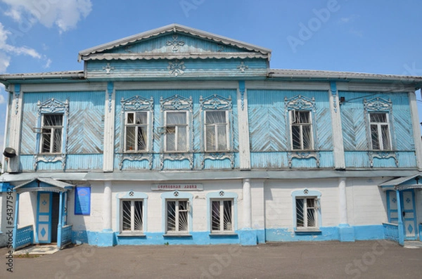 Obraz Старый деревянный дом на подворье Богоявленского храма в Коломне