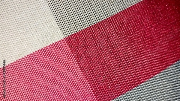 Fototapeta Checkered multicolor red, black, and white texture background