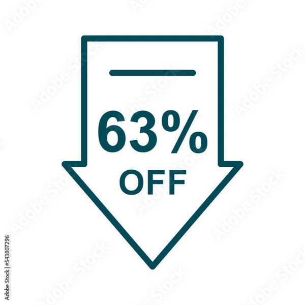 Obraz Discount offer icon vector design templates