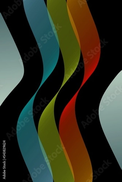 Fototapeta Abstract colorful background with colorful lines