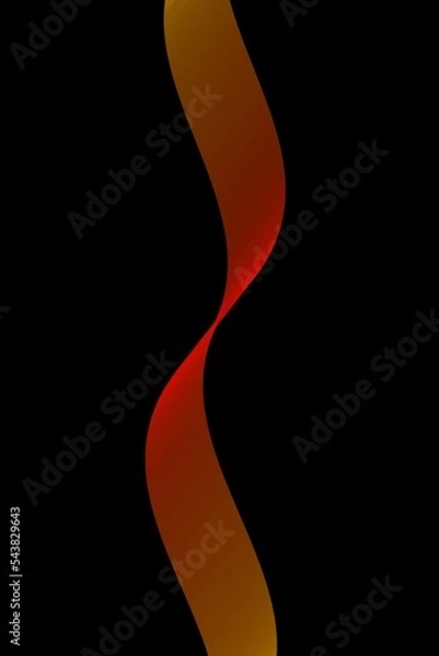 Fototapeta Dark abstract background with bright orange lines